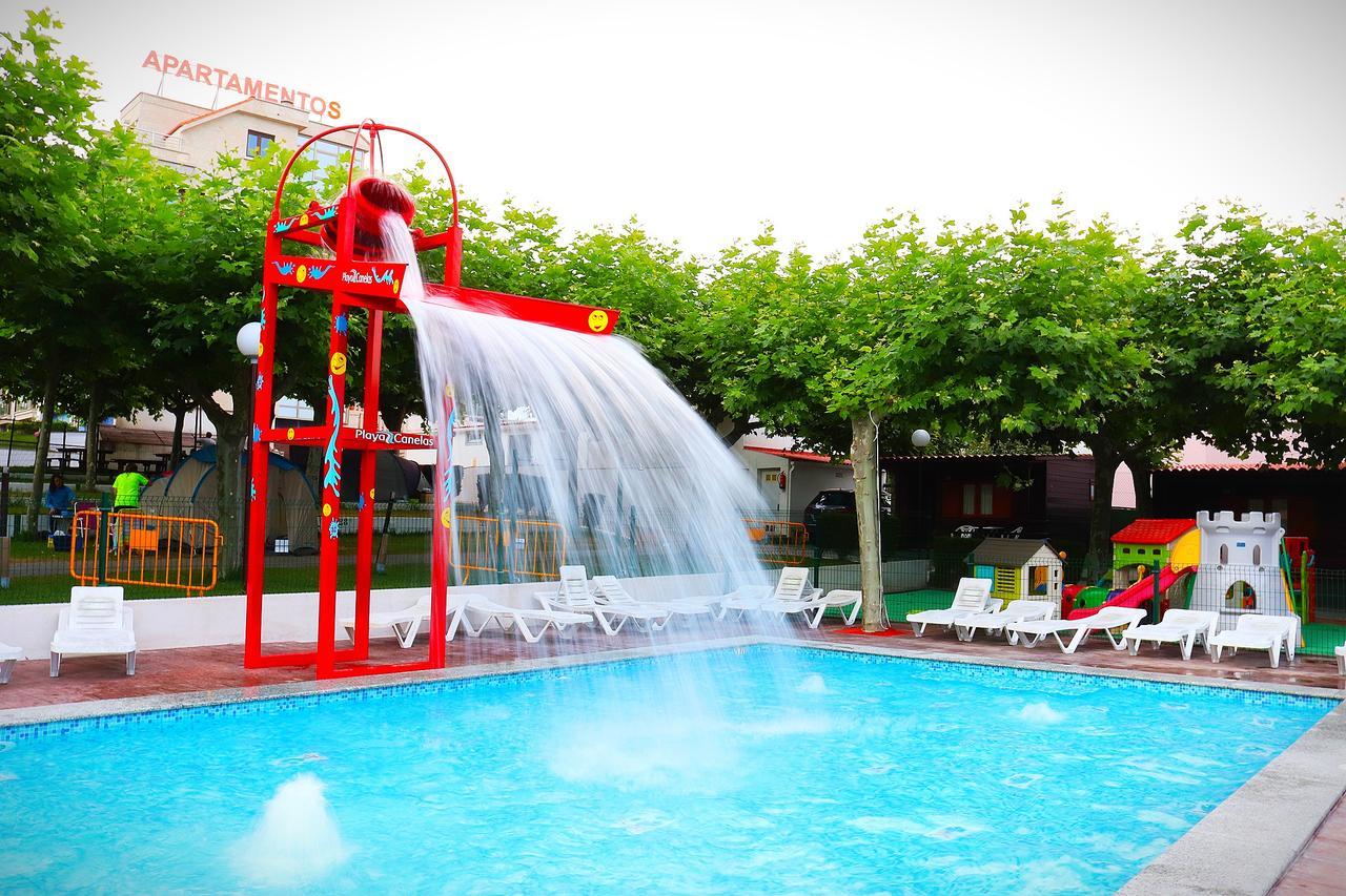 Camping Playa Canelas Portonovo Exterior foto
